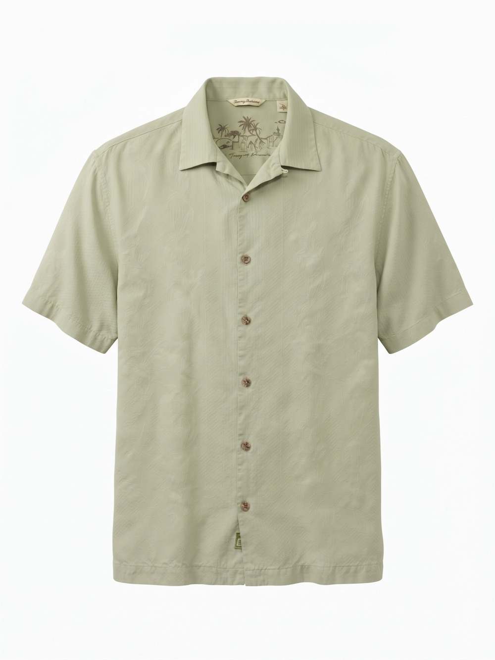 Tommy Bahama Men's Short-Sleeve Button-Down Shirt in Sage Green